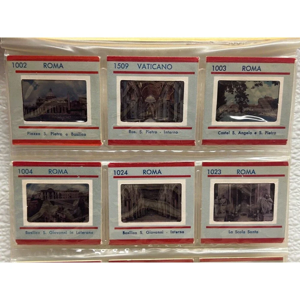 Vtg Lot Of 24 Color Slides DIA-SOUVENIR Architecture Buildings Of Rome Italy
